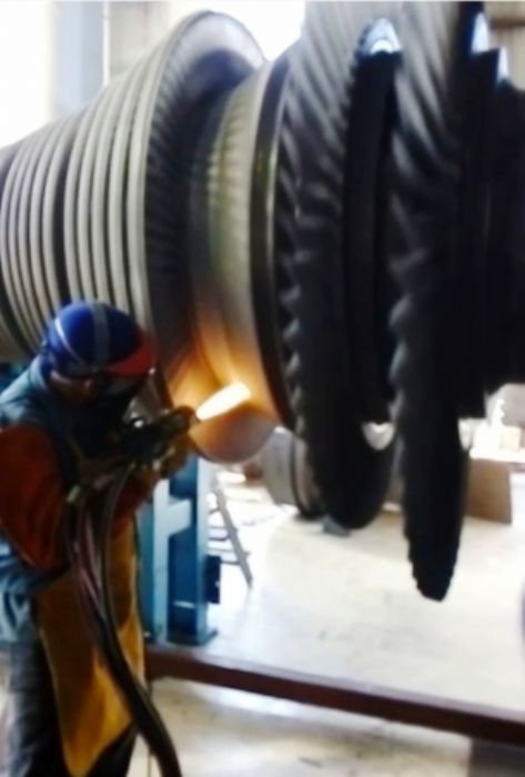 Metalizado mediante proceso de combustion a alta velocidad HVOF